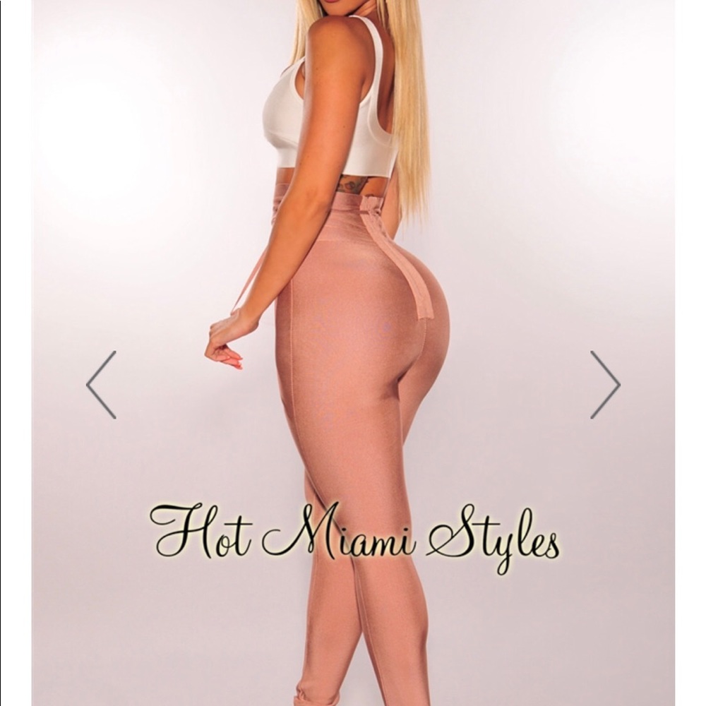 Toffee Snatched high-waisted bandage paints